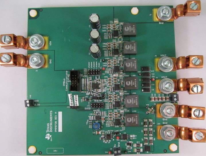 PMP10393, High Density 600mV 200 A 5-6 Phase DC-DC Buck Converter with PMBUs Interface Reference Design