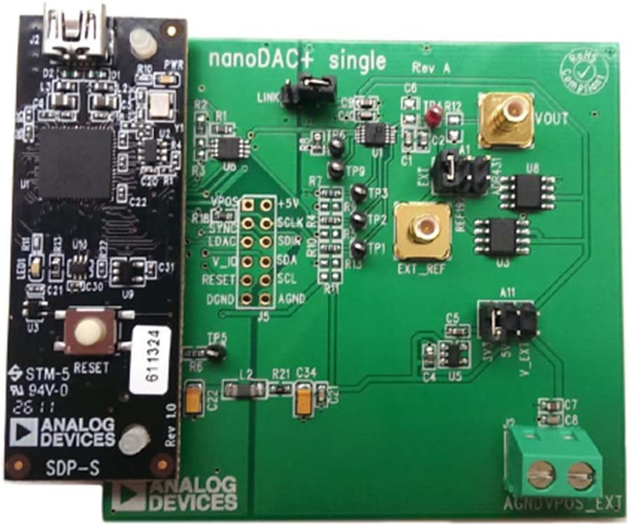 EVAL-AD5693RSDZ, Evaluation Board for AD5693R SINGLE, 16-BIT, SERIAL VOLTAGE-OUTPUT DAC