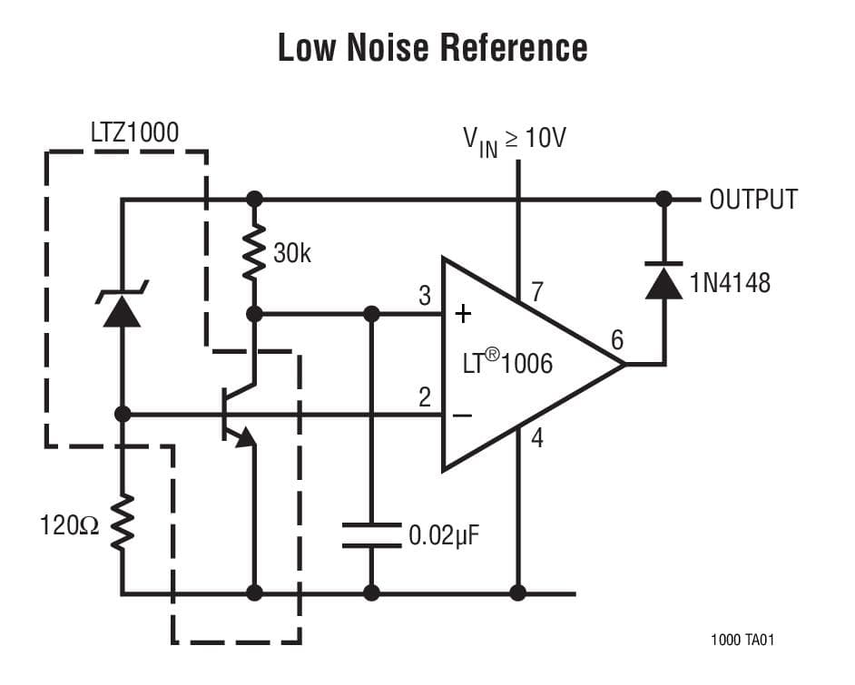 Typical Application for LTZ1000 - Ultra Precision Reference