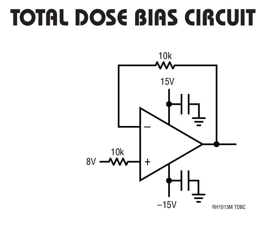 Typical Application for RH1013M - Dual Precision Operational Amplifier