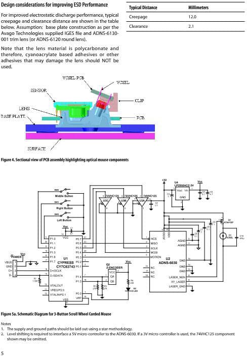 ADNB-6032-EV, ADNS-6030 Low Power Laser Mouse Bundles