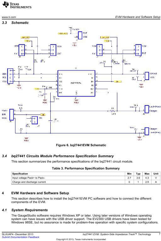 BQ27441EVM-G1A, BQ27441 Battery Management Evaluation Board