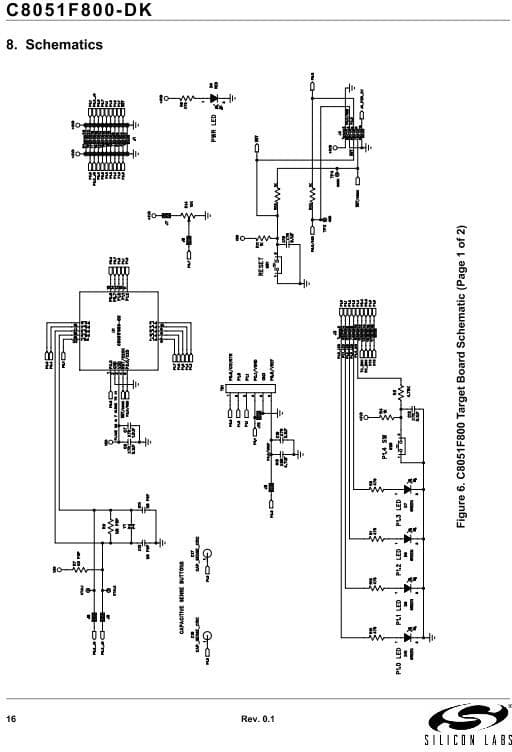 C8051F800-DK, Development Kit for C8051F80/C8051F83 MCUs Target Board 24MHz CPU Windows 2000 OS