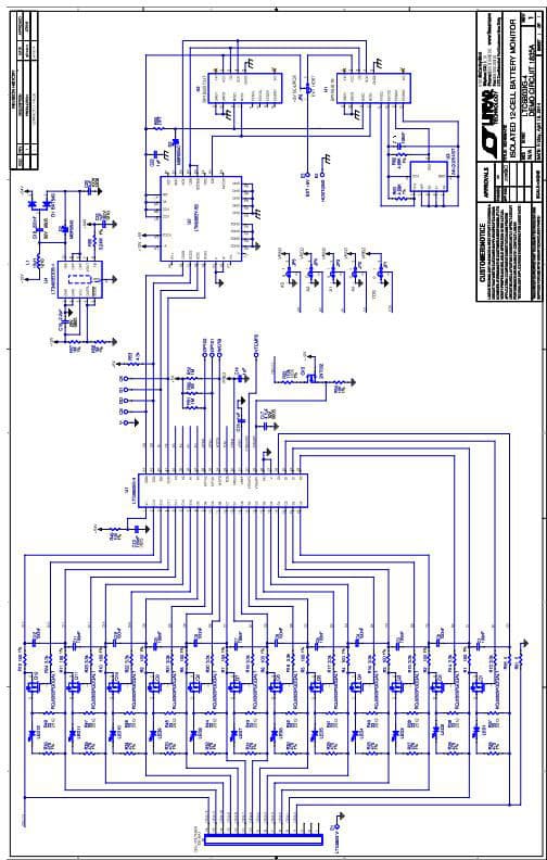 DC1835A-A, LTC6803IG-4 BATTERY MONITOR DEMONSTRATION CIRCUIT