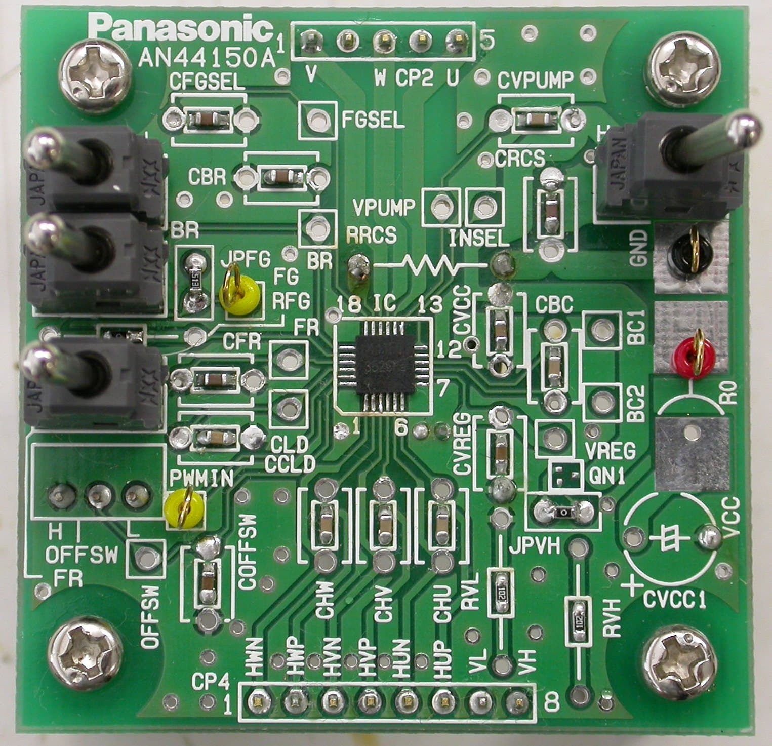 AN44150A-EVB-0, Evaluation Board for AN44150 3-Phase Brushless Motor Driver