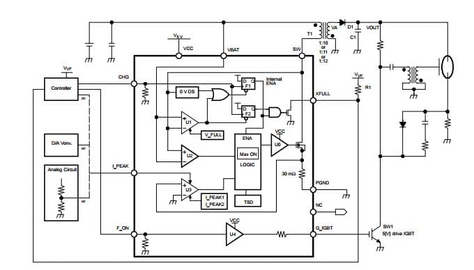 Typical Application for Integrated Photo Flash Charger and IGBT Driver