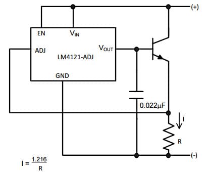 Typical Application for LM4121 Two Terminal Constant Current Source