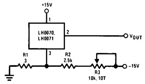 Typical Application for Output Voltage Fine Adjustment