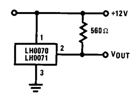 Typical Application for Boosted Reference for Low Input Voltages