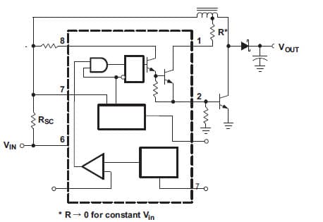 Typical Application for MC33063A 1.5-A Peak Boost Regulator Switching Regulators with External NPN SATURATED Switch Configurations for Higher Peak Current