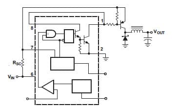 Typical Application for MC33063A 1.5-A Peak Buck Regulator Switching Regulators with External NPN SATURATED Switch Configurations for Higher Peak Current