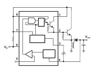 Typical Application for MC33063A 1.5-A Peak Inverting Regulator Switching Regulators with External NPN Switch Configurations for Higher Peak Current