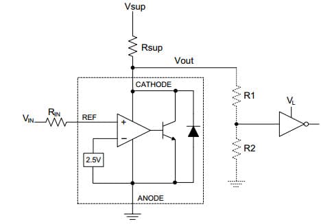 Typical Application for Comparator With Integrated Reference