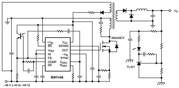 Typical Application for High-Frequency Switch mode Controller