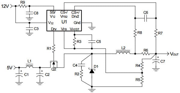 Typical Application for IRU3034 5V to 3.3V for Pentium Application with AGP or Pentium II Application without ATX power supply Switching mode Operation