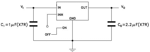 Typical Application for LD2981ABM33TR 3.3 Vout Ultra Low-Drop Voltage Regulator