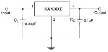 Typical Application for KA7818AE, 3-Terminal 1A Positive Voltage Fixed Output Regulator