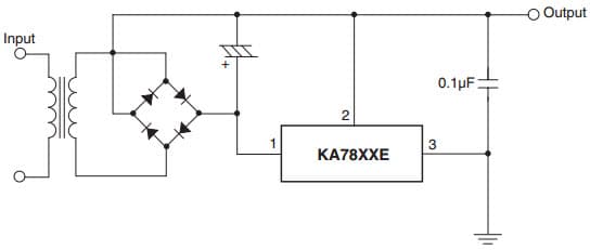 Typical Application for KA7806E Negative Output Voltage Circuit