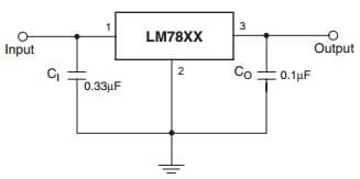 Typical Application for LM7810CT 3-Terminal 1A Positive Voltage Regulator for DC Parameters