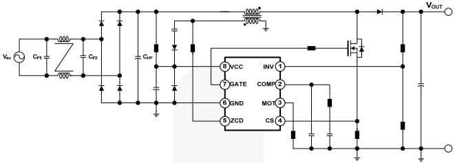 Typical Application for FL6961 Step-Up Converter