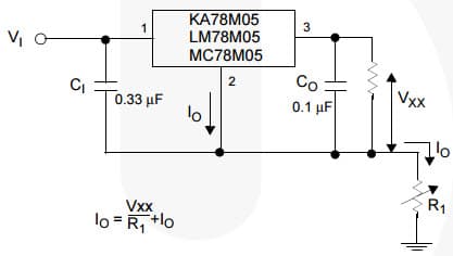 Typical Application for KA78M05 3-Terminal 0.5A Positive Constant-Current Regulator