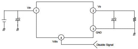 Typical Application Circuit for KA378R33 Low Dropout Voltage Regulator