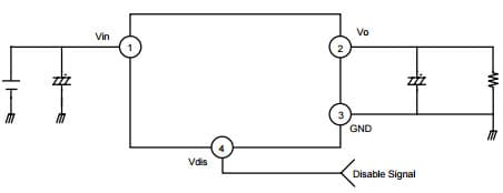 Typical Application Circuit for KA278R05 Low Dropout Voltage Regulator