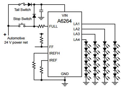 Typical Application for A6264 Higher voltage supply application