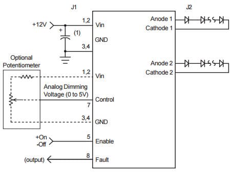 Typical Application for SFDMDB4189F Smart Force LED Driver