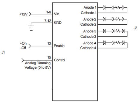 Typical Application for SFDZDB4320F Smart Force LED Driver