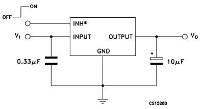 Typical Application Circuit for Ld29080 800Ma Fixed and Adjustable Output Very Low Drop Voltage Regulator