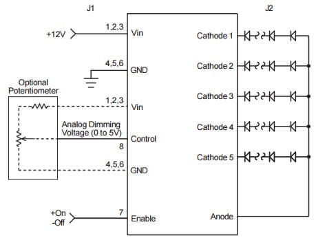 Typical Application Circuit for SFD2EB4195F Smart force LED Driver