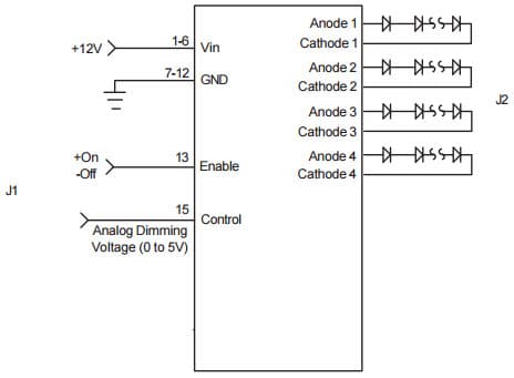 Typical Application For SFDZDB4275F Smart Force LED Driver