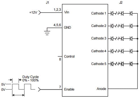 Typical Application Circuit for SFD2EB4195F Smart force LED Driver