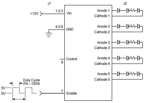 Typical Application Circuit for Sfd2Eb4190F Smart force LED Driver