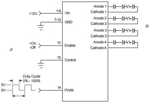 Typical Application Using SFD2CB4006F Smart Force LED Driver