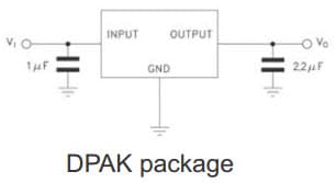 Typical Application Circuit for LDFMPVR, 3.3V/0.5A Very Low Drop Voltage Regulator