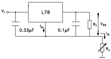 Typical Application for L7815C Current Regulator