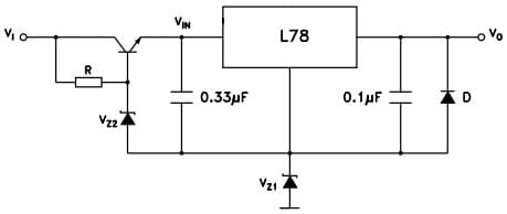 Typical Application for L7815C High input and output Voltage Regulator