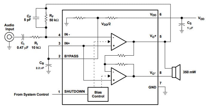 Typical Application for Tpa301 CMOS Quad 2-Line-1-Line Data Selector/ Multiplexer