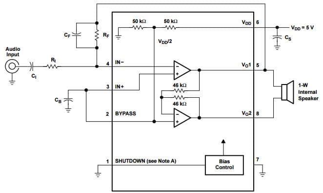 Typical Application for BCD-TO-DECIMAL DECODER, TPA4861 Typical Notebook Computer Application Circuit