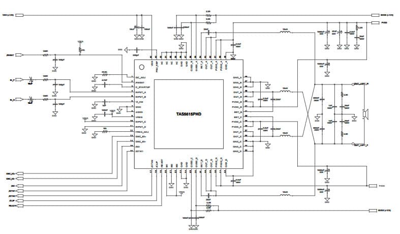 Typical Application for Typical Differential (2N) PBTL Application With BD Modulation Filters