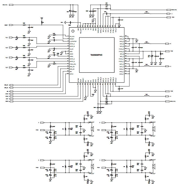 Typical Application for Typical Se Application, 300-W Stereo/600-W Mono Pure path Hd Analog-Input Power Stage