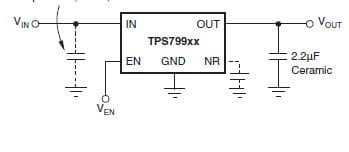 Typical Application Circuit for TPS79925QDDCRQ1 200 Ma, Low Quiescent Current, Ultra-Low Noise, High Psrr, Low Dropout, Linear Regulators With Fixed Output