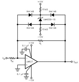 Typical Application for LM4050-N Bounded Amplifier, Precision Micro-power Shunt Voltage Reference