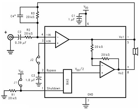 Typical Application for LM4819 Reference Design Board and PCB Layout Guidelines