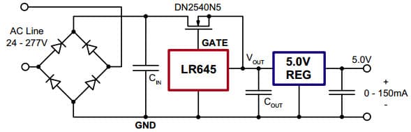 Typical Application for LR645 High Current Regulation