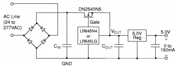 Typical Application for LR645N3 High Current Regulator