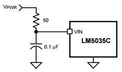 Typical Application Circuit for LM5035C PWM Controller with Integrated Half-Bridge and SyncFET Driver for Input Transient Protection