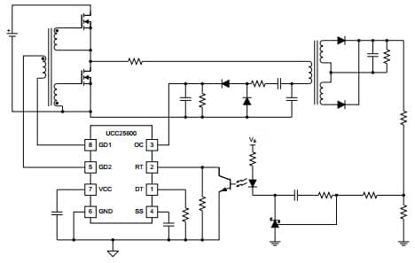 Typical Application Circuit for UCC25600 CMOS 4 Bit Magnitude Comparator